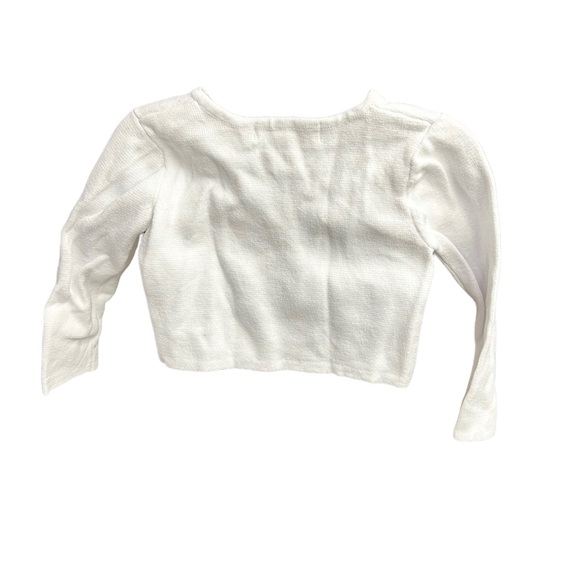 Hope & Henry - Dressy Cropped Cardigan Sweater - White - 18-24 months - Picture 4 of 5